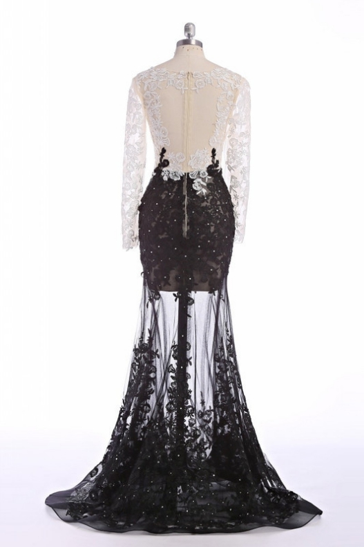 Paradise Women's Elegant Black Suede Trumpet Mermaid Dress With Paisley Print Accent main image 1